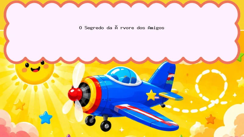 Capa da história infantil O Segredo da Árvore dos Amigos